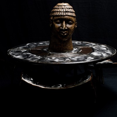 Ousmane M’Baye - Ensemble Salon Table et Tabouret Patrimoine